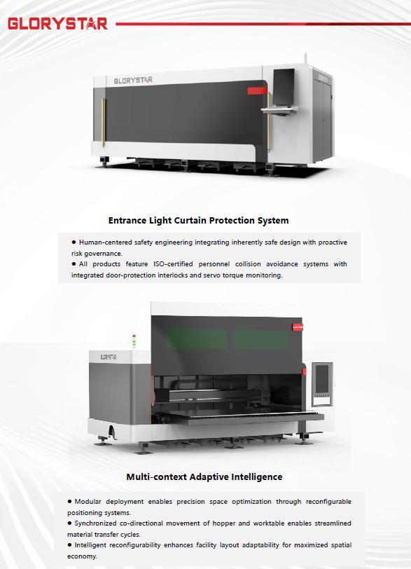 Glorystar #GS-3015C, fiber laser, 6 kW, 10' x 5' working area, 3.3" Z, 1.18" max. cutting thickness, FSCUT - Image 2