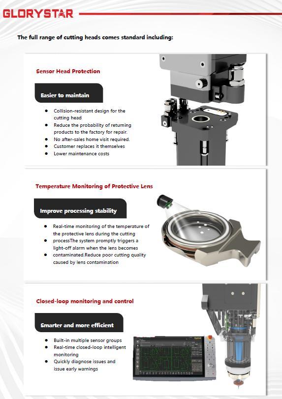 Glorystar #GS-3015C, fiber laser, 6 kW, 10' x 5' working area, 3.3" Z, 1.18" max. cutting thickness, FSCUT - Image 9