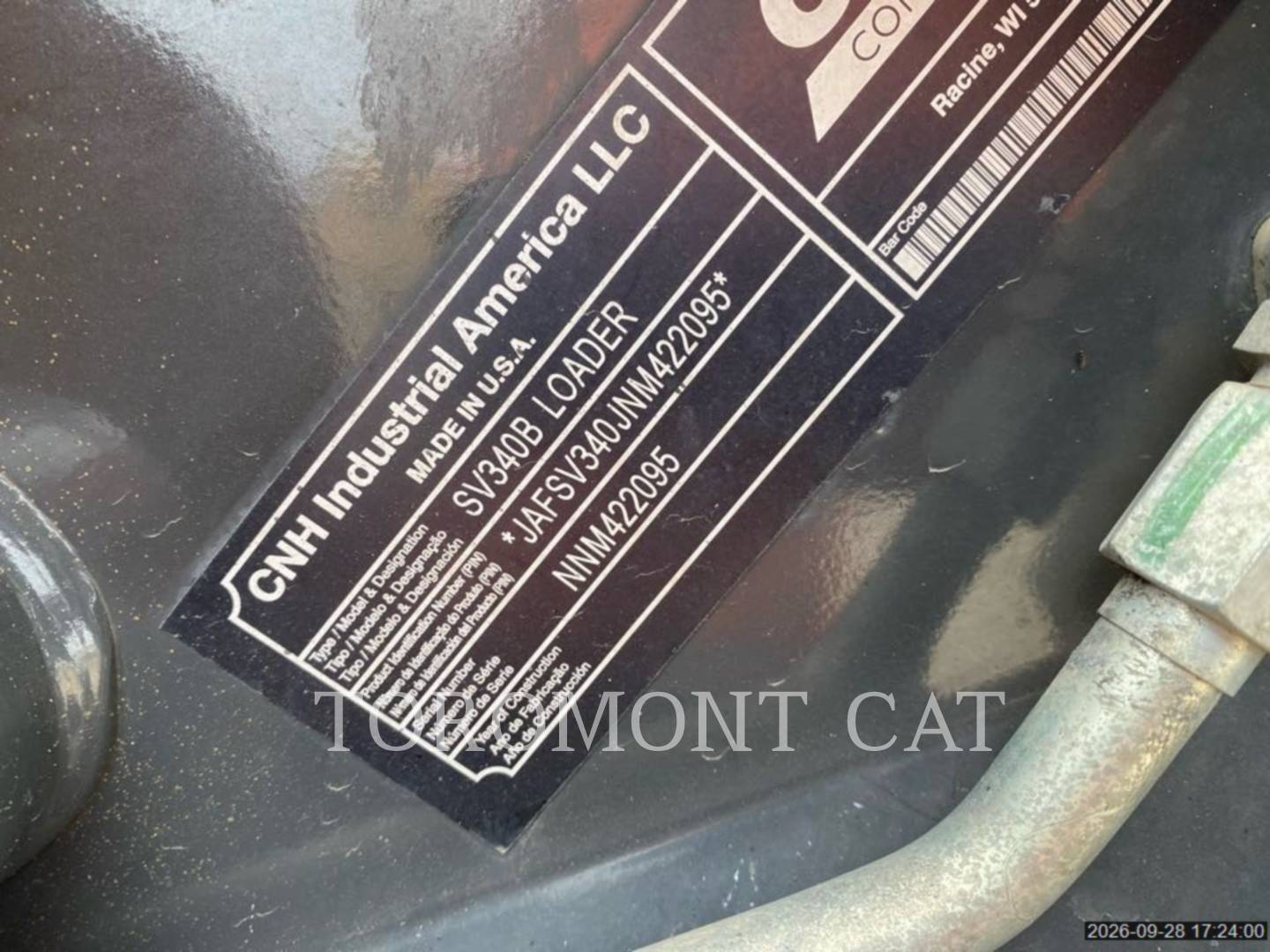 Case/New Holland SV340B, Skid Steer Loader, 2603 hours, S/N: NNM422095, 2023 - Image 5