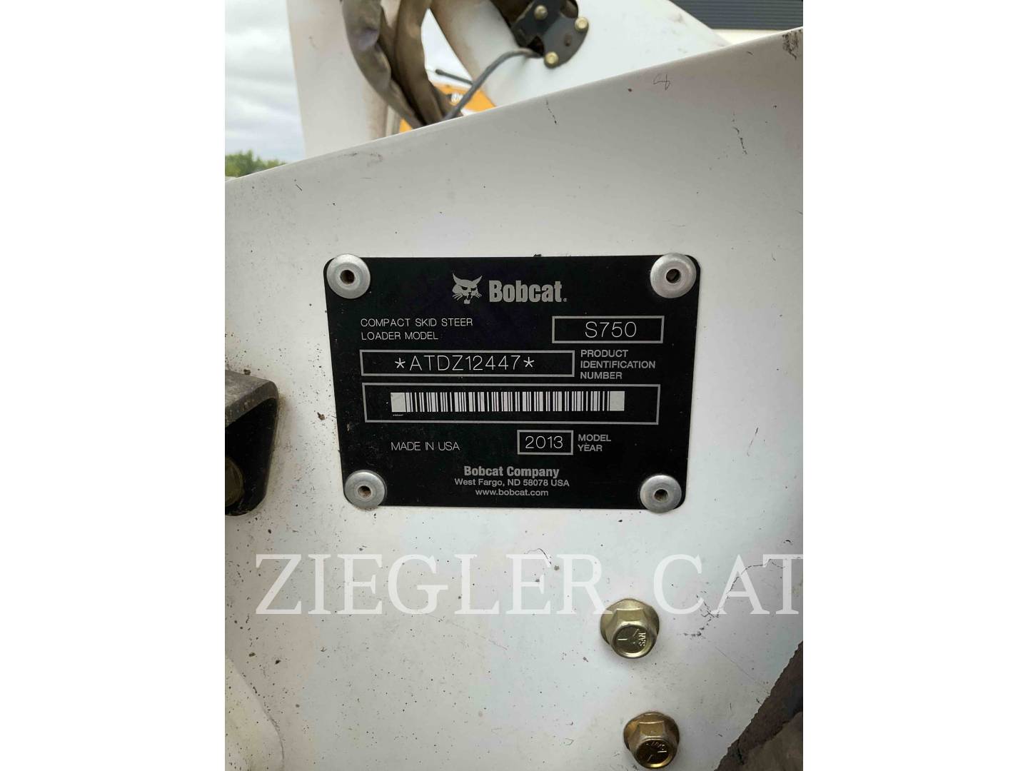Bobcat S750, Skid Steer Loader, 5443 hours, S/N: ATDZ12447, 2013 - Image 6