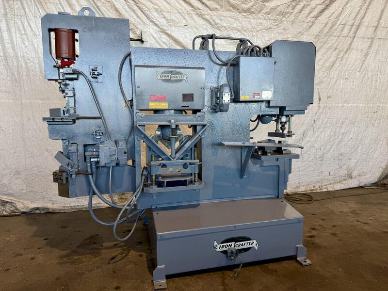 6" x 6" x 1/2" Iron Crafter #95/95, hydraulic ironworker, 95 ton, 1-1/8" x 10" flat bar, 4" x 4" x 1/2" - Image 2