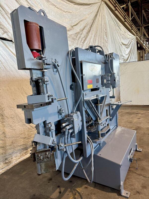 6" x 6" x 1/2" Iron Crafter #95/95, hydraulic ironworker, 95 ton, 1-1/8" x 10" flat bar, 4" x 4" x 1/2" - Image 6