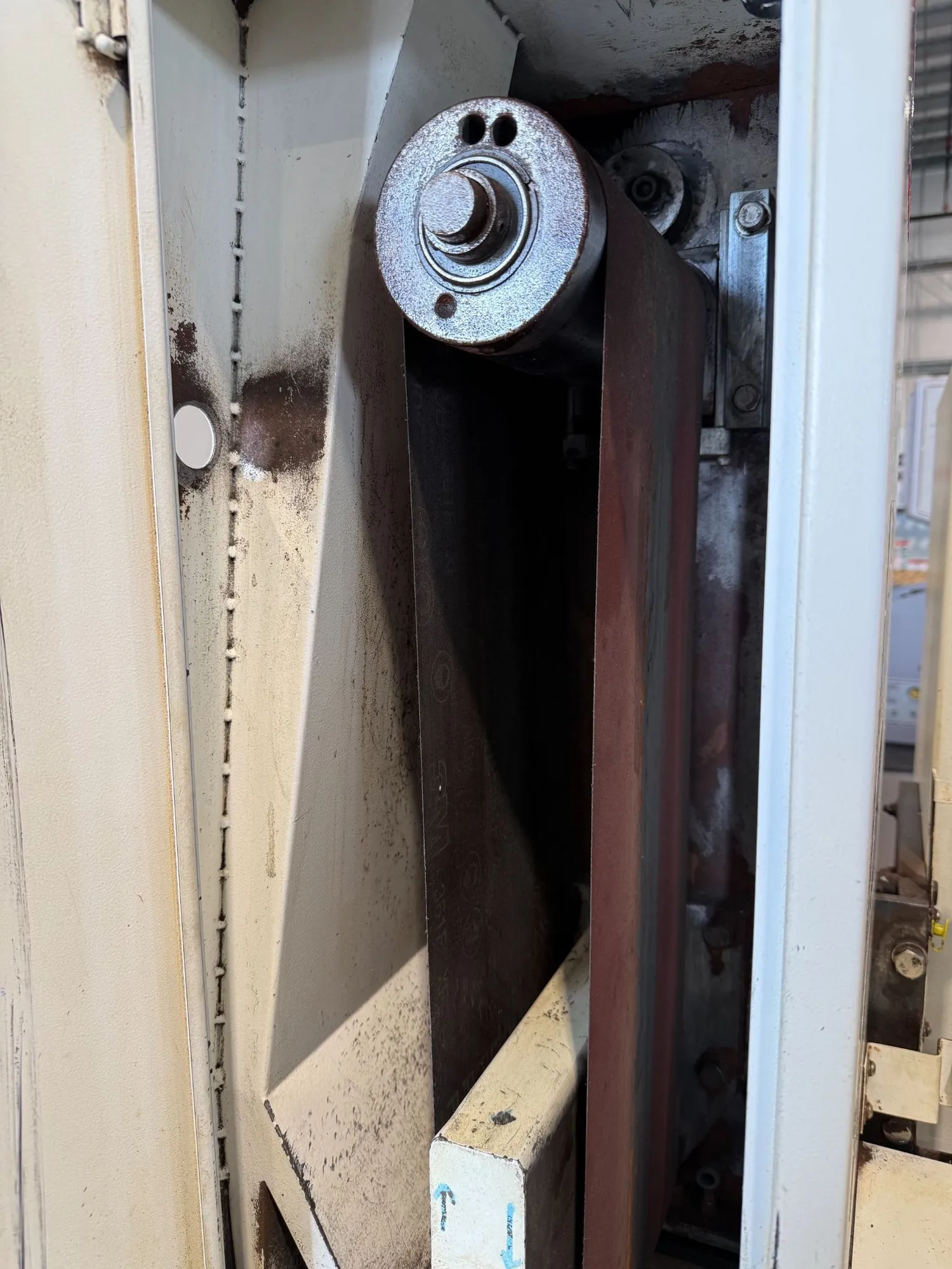 9" Timesavers #1221-11-05, metal belt sander, 15" rotary disc, 0-3" bed opening, 60" belt, 10-30 FPM, (2) - Image 10
