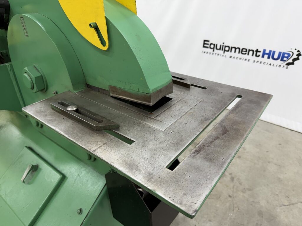 6" x 6" x 5/8" Piranha #P-90, hydraulic ironworker with 2' press brake attachment, 90 ton - Image 5