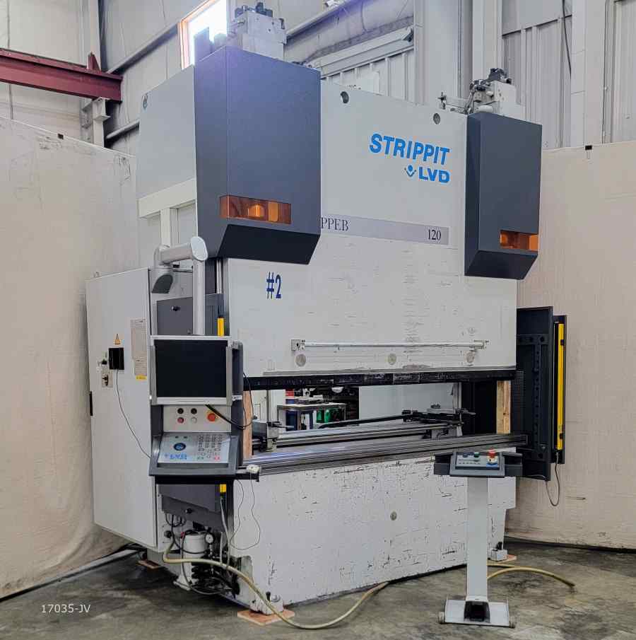 120 Ton, Strippit LVD #120BH08, CNC press brake, 8' overall, 80" between housing, 15.7" stroke, 15.9" throat - Image 2