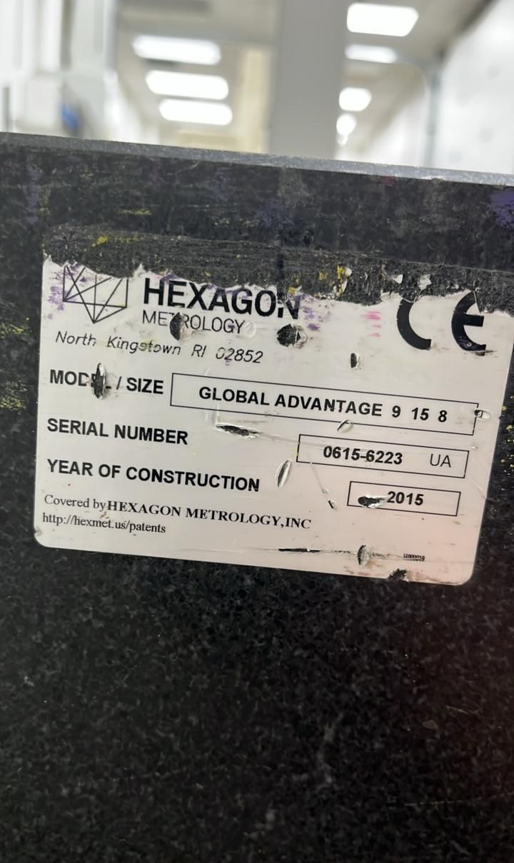 Hexagon #Global-Advantage-9.15.8, bridge coordinate measuring machine, 35.4" X, 59.1" Y, 31.5" Z, LSP-X1h - Image 5