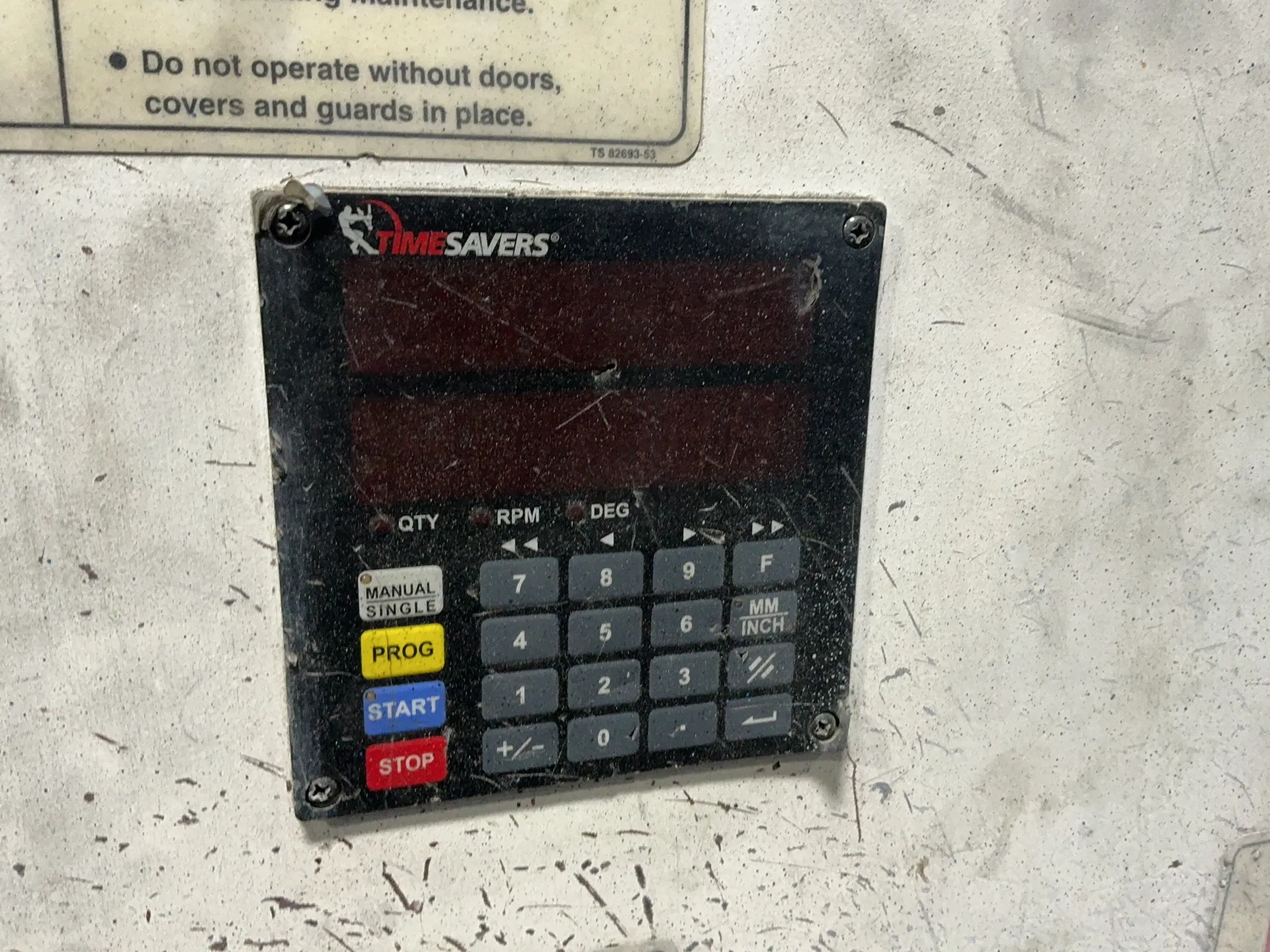 36" x 45" Timesavers #2211-23-0, wide belt sander, digital display, Delta VFD-B, 1 HP, 1420/1740 RPM, 3.4/1.7 - Image 4