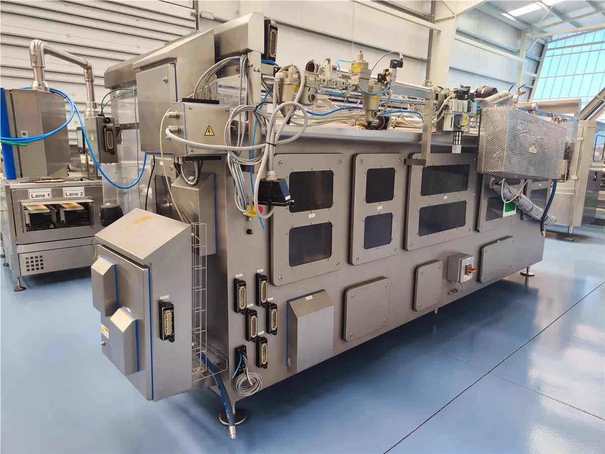 Mespack #H-320-SCD, pre-made pouch filler & sealer, 100 pouches/minute, 3 filling stations, 1 kg max. fill - Image 8