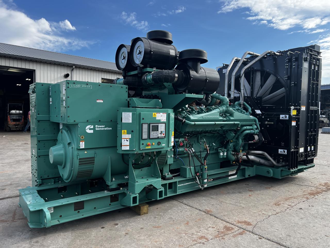 1500 KW Cummins/Onan #DQGAS-2160002, Diesel Generator Set, 277/480 Volts, 1800 RPM Cummins QSK50 engine - Image 1
