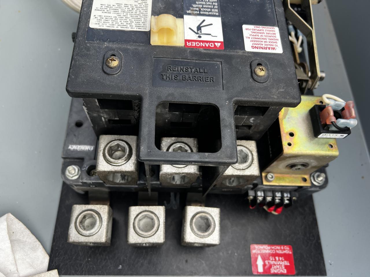 400 Amp. Kohler/MTU #GM17963, Automatic Transfer Switch, circuit breaker, NEMA 3 enclosure, 480 Volts, 3PH - Image 9
