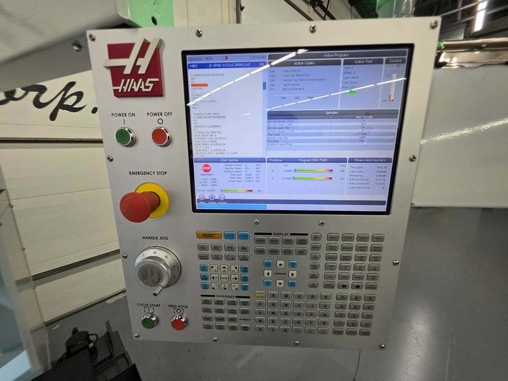 Haas #TL-1, CNC Toolroom Lathe, 8" X, 30" Z, 20" swing, 16" max. cutting diameter, 30" max. cutting length - Image 3